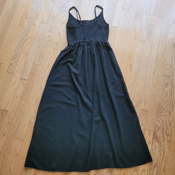 Mr. Buho Cotton Gauze Sundress Black Spaghetti Strap - Picture 4 of 10